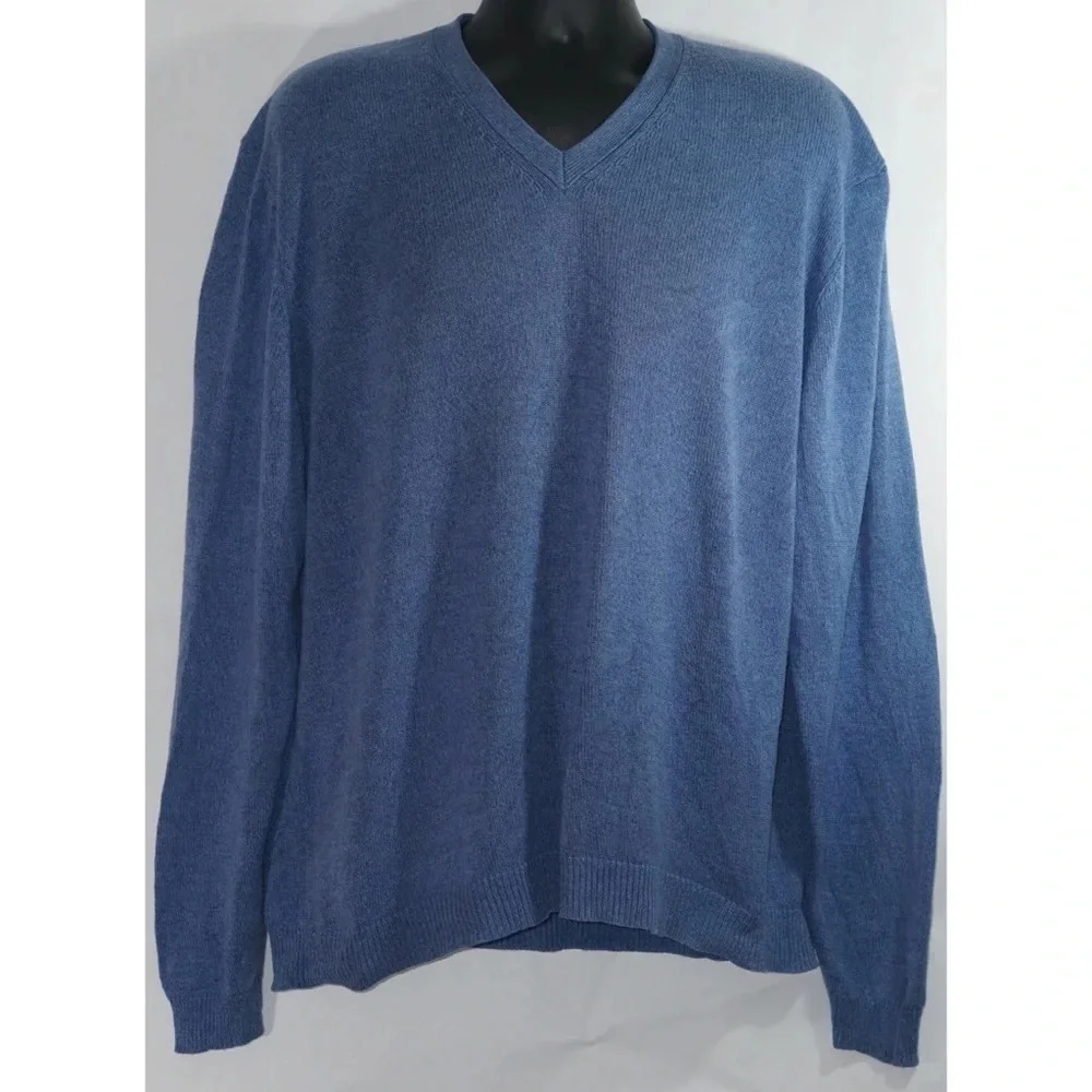 Brooks Brothers Pima Cotton Sweater Blue Size XL